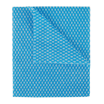 2Work Economy Cloth 420x350mm Blue Pack of 50 100226B 2W08168