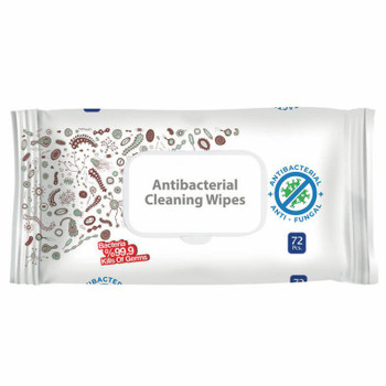 Valuex Antibacterial/Virucidal Wipes Pack 72 ABW72AG ABW720W