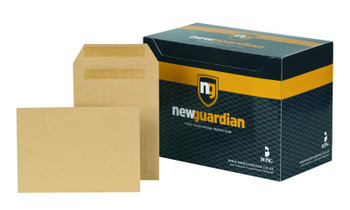 New Guardian Pocket Envelope C5 Self Seal Plain 130Gsm Manilla Pack 250 D26103