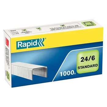 Rapid Standard Staples 24/6 x1000 24855600 24855600