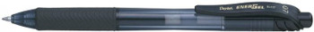 Pentel Energel X Gel Retractable Gel Rollerball Pen 0.7Mm Tip 0.35Mm Line Black YBL107/RCY/2A