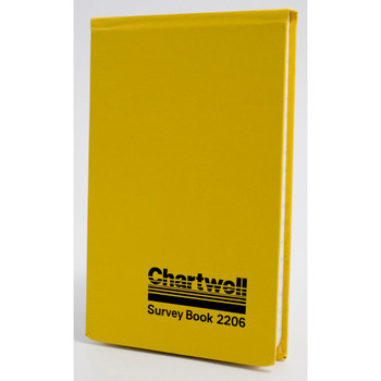 Chartwell Survey Field Book Weather Resistant 106X165mm Lined With 2 Red Centre 2206Z