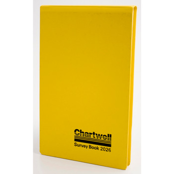Chartwell Survey Field Book Weather Resistant 130X205mm Plain With 2 Red Centre 2026Z