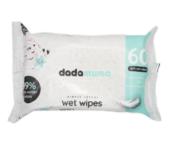 Dada Muma Pure Water Wipes Pack 60 - DM1010 DM1010