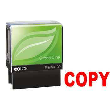 Colop Green Line P20 Self Inking Word Stamp Copy 35X12mm Red Ink 148233
