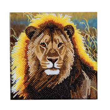 Crystal Art Resting Lion 18 X 18Cm Card CCK-A13 CCK-A13