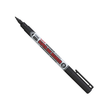 Uni Super Ink Permanent Marker Bullet Tip 0.9Mm Line Black Pack 12 036905000 036905000