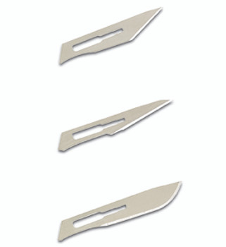 Swordfish Pro Scalpel No 3 Handle With 4 Blades Silver 43110
