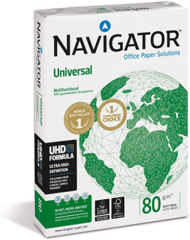 Navigator Universal Paper A4 80Gsm White Box 10 Reams NAVA480x2