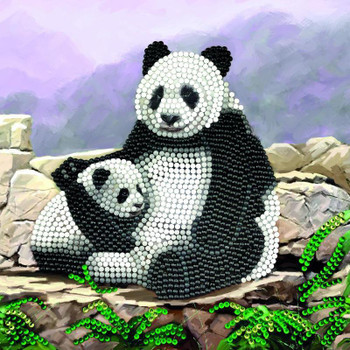 Crystal Art Panda 18 X 18Cm Card CCK-A44 CCK-A44