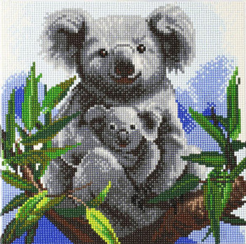 Crystal Art Cuddly Koalas 30 X 30Cm Kit CAK-A87 CAK-A87