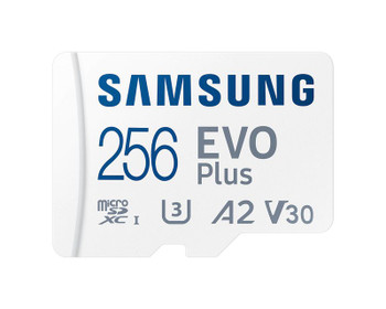 Samsung Evo Plus 256Gb V30 A2 Uhsi Class 10 Microsdxc Memory Card And Adapter MB-MC256KA/EU