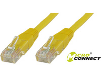 MicroConnect B-UTP6005Y U/UTP CAT6 0.5M Yellow PVC B-UTP6005Y