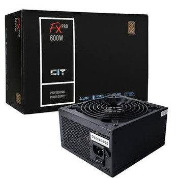 Cit 600W Atx Standard Power Supply - Fx Pro - Active Pfc/80 Plus Bronze PSUCIT600FX