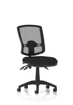 Eclipse Plus Iii Deluxe Medium Mesh Back Task Operator Office Chair Black Seat W KC0398