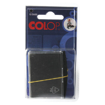 COLOP E/2600 Replacement Ink Pad Black Pack of 2 E2600BK EM30448