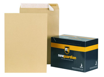 New Guardian Pocket Envelope C3 Peel And Seal Plain 130Gsm Manilla Pack 125 C27013