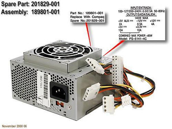 HP 201829-001-RFB Power Supply Desktop 201829-001-RFB