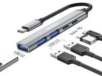 Sandberg 336-50 USB-C to 3xUSB-A+2xUSB-C SAVER 336-50