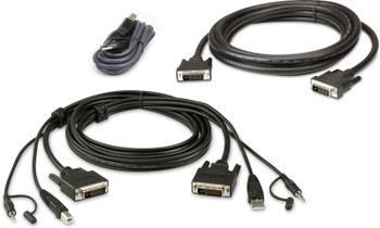 Aten 2L-7D02UDX3 DVI Dual Display KVM cable 2L-7D02UDX3