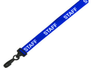 Capture AC222-SF-RB 15mm STAFF B/A Lanyard With Pl AC222-SF-RB