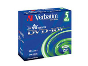 Verbatim 43285 DVD-RW 4x. Data 4.7GB Branded 43285