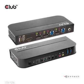 Club3D CSV-7210 Displayport/Hdmi Kvm Switch CSV-7210