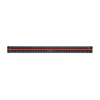 Linex Triangular Scale Ruler 1:1-2500 30cm Aluminium Black H382 MF46300