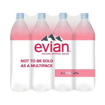 Evian Natural Spring Water 1.5 Litre Pack of 8 143136 DW08460