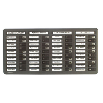 Indesign 40 Names In/Out Board Grey WPIT40I PS80016