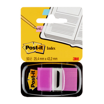Post-It Index Flags Repositionable 25X43mm 12X50 Tabs Purple Pack 600 7000144933 7000144933