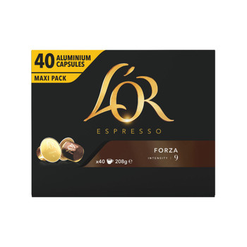 40 x L'Or Nespresso forza Capsule With hints of oak and licquorice 4028489 KS39019