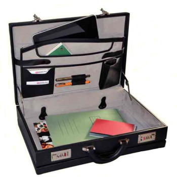 Monolith Expanding Attache Case Pvc Black 2350 2350