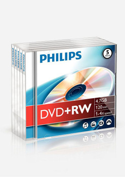 Philips DW4S4J05F/10 4.7GB / 120min 4 x DVD+RW DW4S4J05F/10