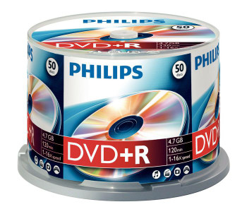 Philips DR4S6B50F/00 50 x DVD+R 4.7GB/120 min. DR4S6B50F/00