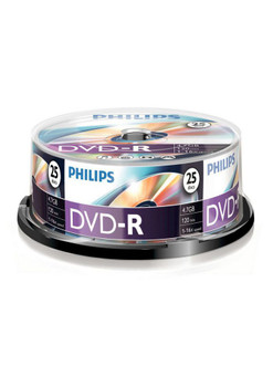 Philips DM4S6B25F/00 25 x DVD-R. 4.7GB/120min. 16x DM4S6B25F/00