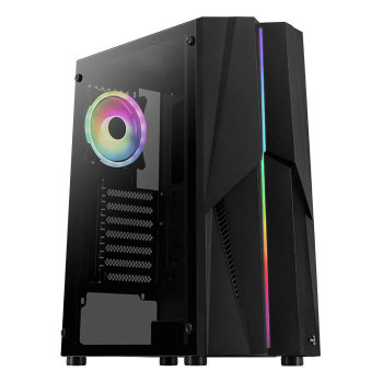 AeroCool AEROPGSMECHA-G-BK-V2 Mecha-G-Bk-V2 Midi Tower Black AEROPGSMECHA-G-BK-V2