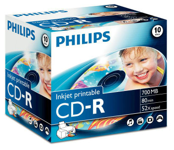 Philips CR7D5JJ10/00 CD-R - 700MB / 80min CR7D5JJ10/00