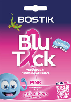 Bostik Blue Tack Original Reusable Adhesive Handy Pack 45G Pink Pack 12 - 306055 30605530