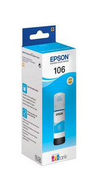 Epson C13T00R240 106 EcoTank Cyan ink bottle C13T00R240