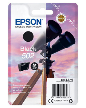 Epson C13T02V14020 Singlepack Black 502 Ink SEC C13T02V14020
