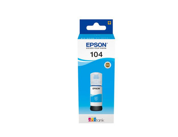 Epson C13T00P240 104 EcoTank Cyan ink bottle C13T00P240