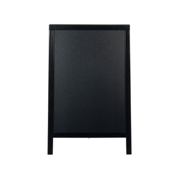 Securit Duplo Pavement Chalkboard with Lacquered Black Pinewood Frame 850x545x44 DF49175