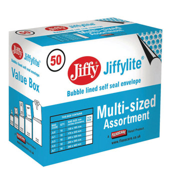 Jiffy Padded Bag Assorted Sizes Gold Pack of 50 JPB-SEL MA19082