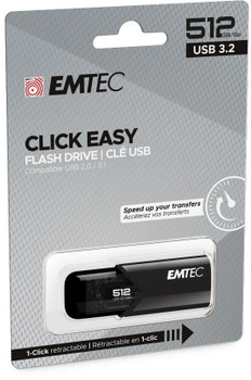 Emtec ECMMD512GB113 B110 Click Easy 3.2 Usb Flash ECMMD512GB113