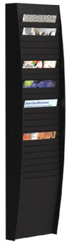 Fast Paper Document Control Panel/Literature Holder 1 X 25 Compartment A4 Black FV12501