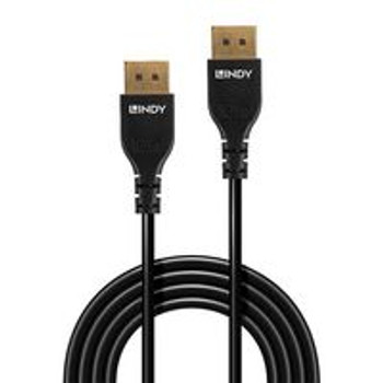 Lindy 36461 1m Slim DisplayPort 1.4 Cable 36461