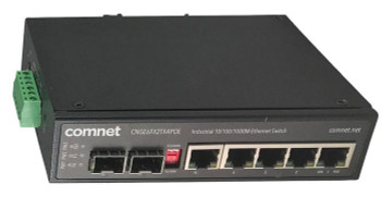 ComNet CNGE6FX2TX4POE Six port Gigabit PoE+ switch CNGE6FX2TX4POE
