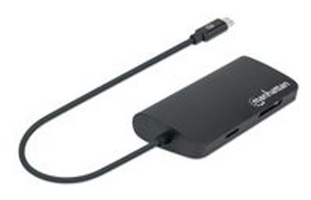 Manhattan 152372 Usb-C Dock/Hub With Card 152372