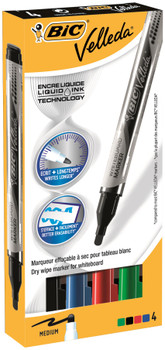Bic Velleda Pocket Liquid Ink Whiteboard Marker Bullet Tip 2.2Mm Line Assorted C 902094